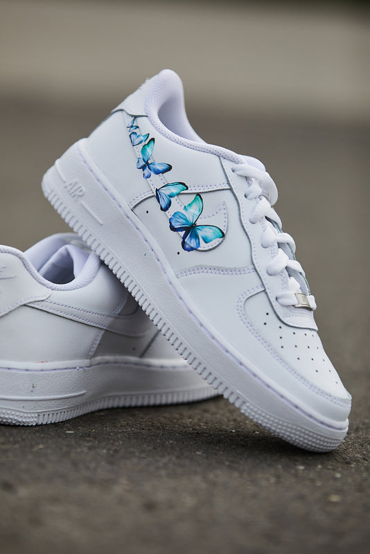 Air Force 1 Blue Butterfly Swoosh